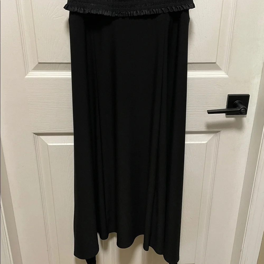 Joseph Ribkoff | Black | Ruffled Top/Hankerchief Skirt | Dress | Size 10 - Picture 9 of 16